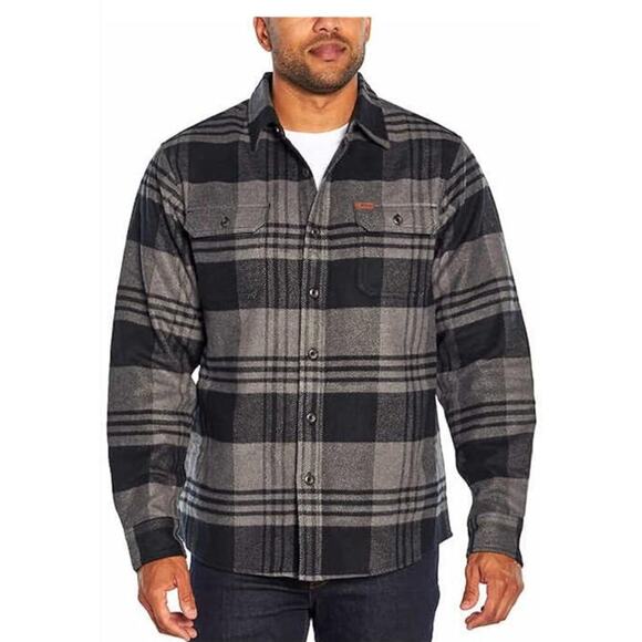 Orvis Men's Big Bear Heavy Weight Flannel Button Front Long Sleeve Size XXL - Picture 1 of 6